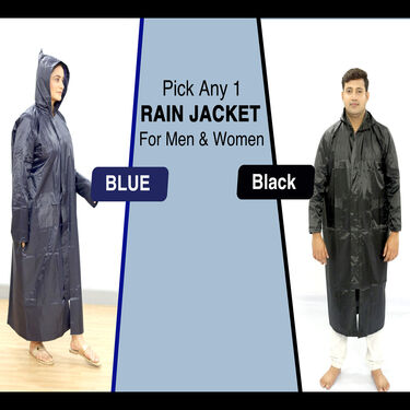 Pick Any 1 Long Rain Jacket for Men And Women with Free Bag