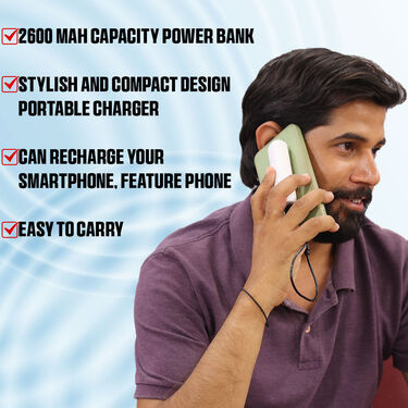 Pocket Powerbank + Men's Hair Trimmer + Free Fan + Free Light (PB7)