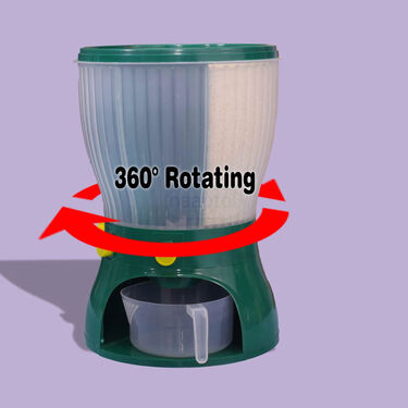 4 in 1 Rotating Food Storage Container for Rice, Grains & Pulses (RFSC1)