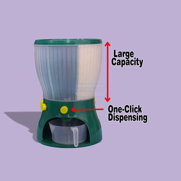 4 in 1 Rotating Food Storage Container for Rice, Grains & Pulses (RFSC1)