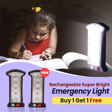 Rechargeable Super Bright Emergency Light Buy 1 Get 1 Free (L31)