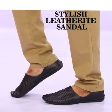 Leatherite Sandal + FREE Watch + Wallet (SDC5)