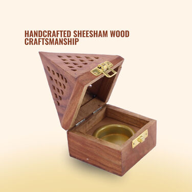Wooden Incense Sticks Pyramid Box (SPB1)
