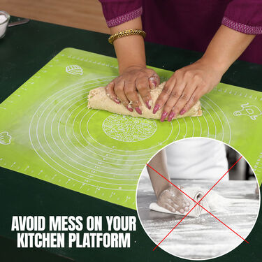 Silicone Mat + Free 10 Pcs Roller Cutter (SM2)