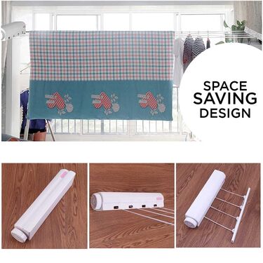 Space Saving Retractable Clothesline