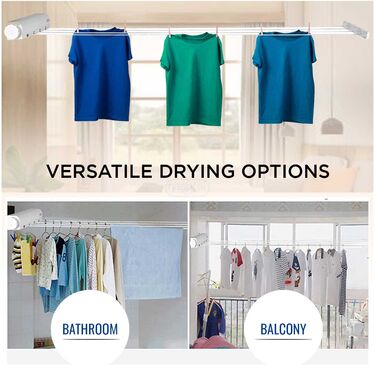 Space Saving Retractable Clothesline