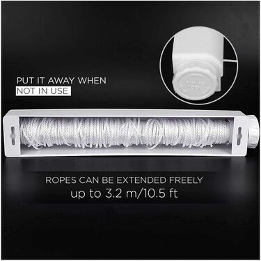 Space Saving Retractable Clothesline