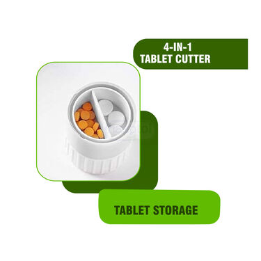 4 in 1 Tablet Cutter with weekly Medicine organiser(TCMB)