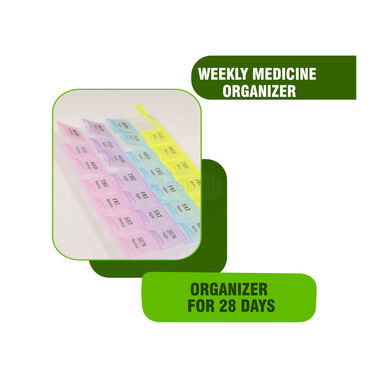 4 in 1 Tablet Cutter with weekly Medicine organiser(TCMB)