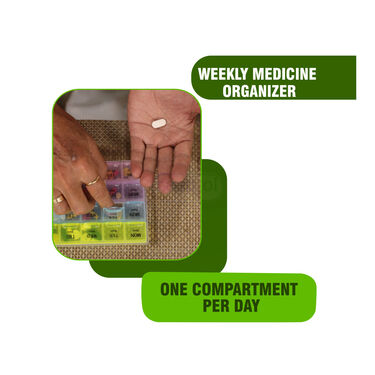 4 in 1 Tablet Cutter with weekly Medicine organiser(TCMB)