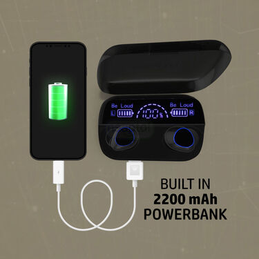 Wireless Earbuds with Charging Inbuilt Power Bank M10 with Free Ring Watch (TWS59)