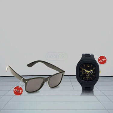 Trendy & Comfortable Sports Shoes + Free Stylish Watch + Sunglasses (SDC4)