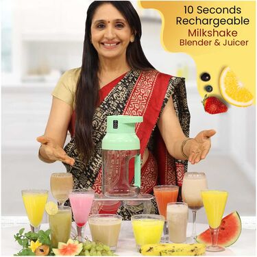 10 second Rechargeable Milkshake Blender & Juicer (MJ4)