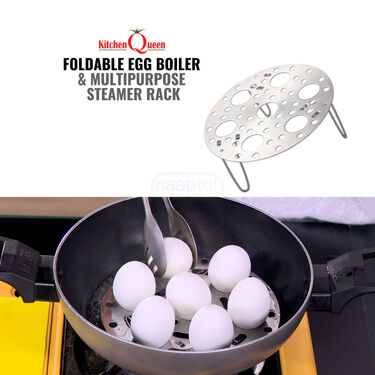 Foldable Egg Boiler & Multipurpose Steamer Rack (1EFT1)