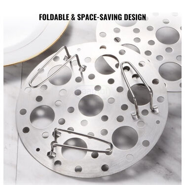 Foldable Egg Boiler & Multipurpose Steamer Rack (1EFT1)