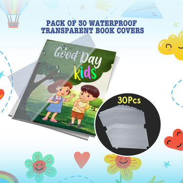 Pack of 30 Waterproof Transparent Book Covers (30BC)