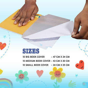 Pack of 30 Waterproof Transparent Book Covers (30BC)