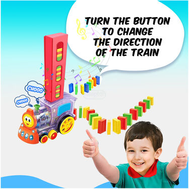 Magic Domino Train With Lights And Music(40Pc) (MDT)