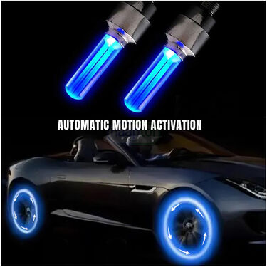 Pack of 4 Tyre Motion Lights For Bike, Cycle, Car (BTML4)