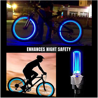Pack of 4 Tyre Motion Lights For Bike, Cycle, Car (BTML4)