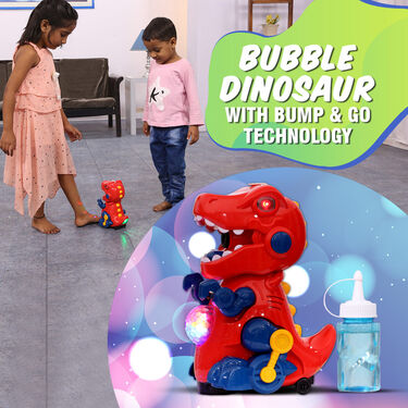 Bump And Go Bubble Dinosaur with Lights And Music (BBD)