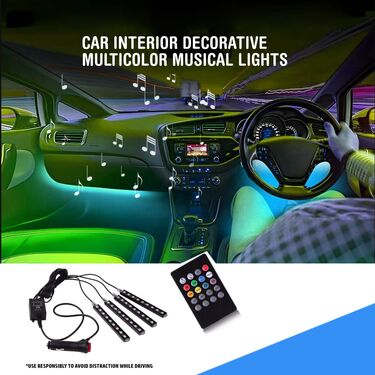 Car Interior Decorative Musical Lights