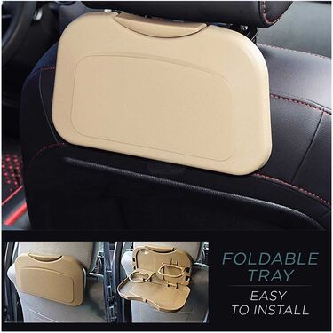 Car Back Seat Organizer Folding Food Tray