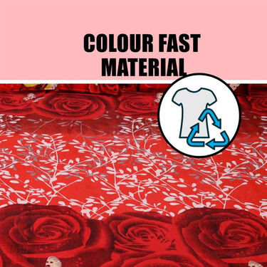 Red Rose Double Bed Sheet Set (DBS8)