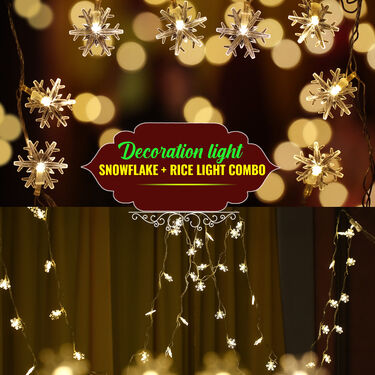 Decoration Light - Snowflake + Rice Light Combo (L11)