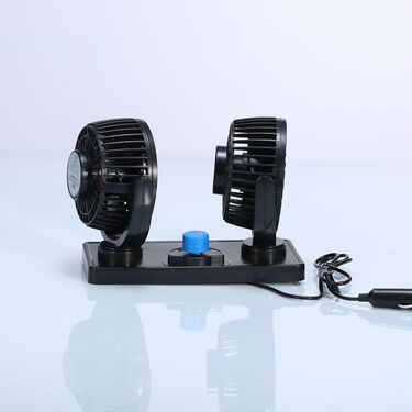 Rotatable Dual Head Cool Breeze Air Fan For Cars Autos Taxis Bus Tempos and Trucks (EF8)