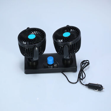 Rotatable Dual Head Cool Breeze Air Fan For Cars Autos Taxis Bus Tempos and Trucks (EF8)