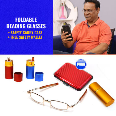 Folding Reading Glasses with Free Wallet (FRG31)