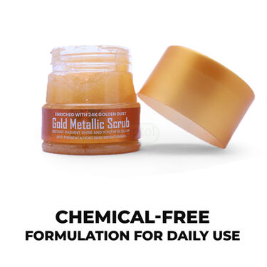 Gold Metallic Scrub for Men