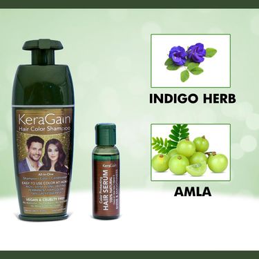 Keragain Hair Color Shampoo & Color Protecting Hair Serum