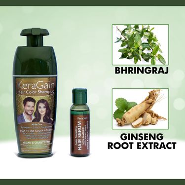 Keragain Hair Color Shampoo & Color Protecting Hair Serum