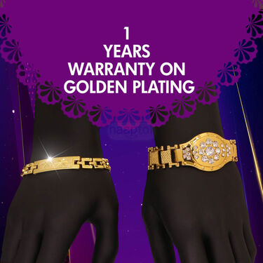 Heavy Golden Bracelet  + Designer Bracelet  (MGJ40)