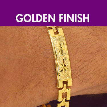 Heavy Golden Bracelet  + Designer Bracelet  (MGJ40)