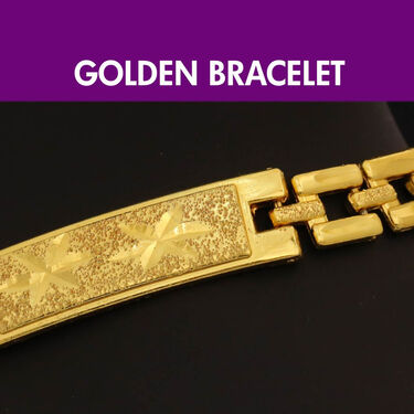 Heavy Golden Bracelet  + Designer Bracelet  (MGJ40)