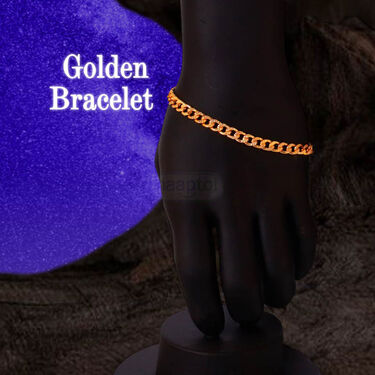 Mens Golden Watch + 2 Chain +  Bracelet + Ring (MGW2CBR14)