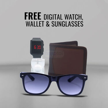Mens Solid Puffer Jacket Watch Wallet And Sunglases Free (MPJ2)