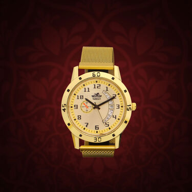 2 Mens Golden Watch (2MW12)