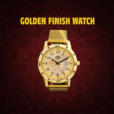 2 Mens Golden Watch (2MW12)