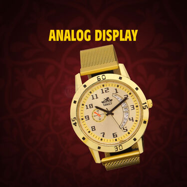 2 Mens Golden Watch (2MW12)
