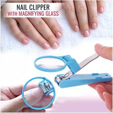 Nail Clippers with Magnifying Glass (NCMG1)