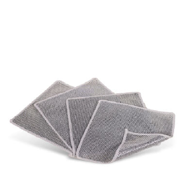 Non-Scratch Wire Mesh Cleaning Cloth Pack Of 4