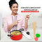 Nonstick Biryani Pot with Glass Lid + Free Wooden Spatula & Scrubber (1BP1)