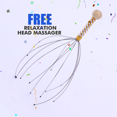 Rechargeable Mens Golden Hair Trimmer + FREE Relaxation Head Massager (PMTSM)