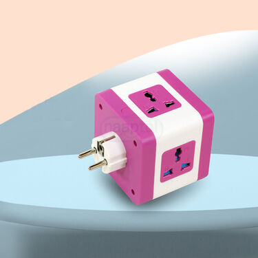 PowerHub Pro - 4-Port Multi Plug with Inbuilt 4-Port Fast USB Charger (PORT1)