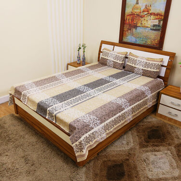 Pack of 5 Elegant Double Bedsheets Set with 1 Bedsheet Set Free (5BS9+1)