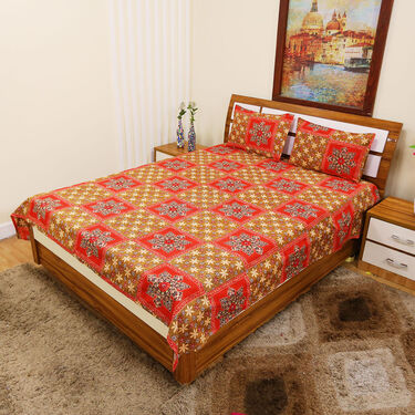 Pack of 5 Elegant Double Bedsheets Set with 1 Bedsheet Set Free (5BS9+1)